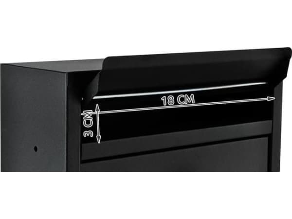 Malatec Letterbox S6237 - svart universal