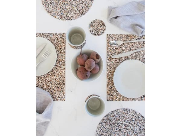 Love Liga Eco placemats set van 4 Beach Clean