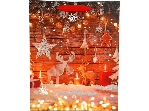 JU-PITER julegavepose 8994A 30x39x12cm p12, pris for 1 stk.
