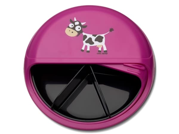 Carl Oscar Snackbox - BentoDISC - 18 cm - Purple / Cerise Cow