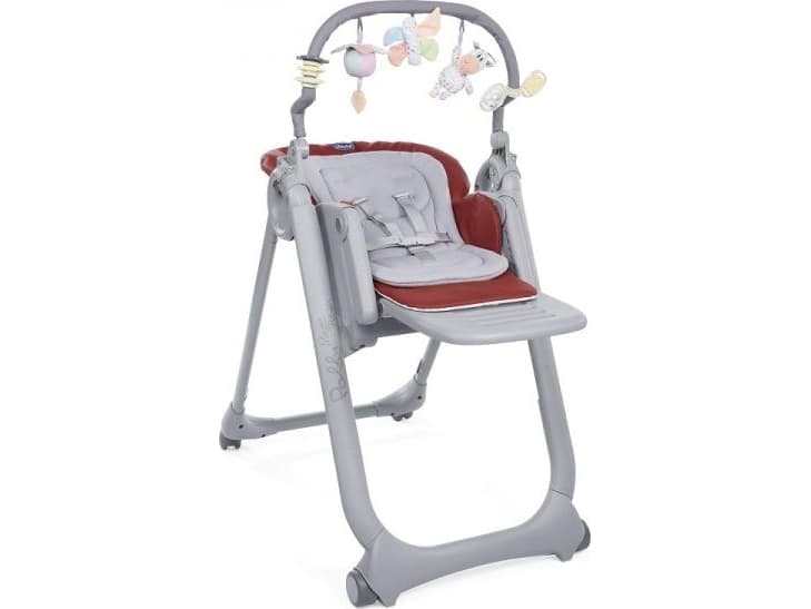 Chicco POLLY MAGIC RELAX CHAIR 4 WHEEL RED PASSION