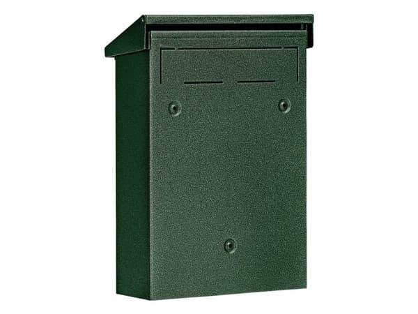 BURG-WÄCHTER Daily 5861 GR, Seinäänkiinnitettävä postilaatikko, Terästä, Vihreä, Pystysuora, Avain, 1 kpl