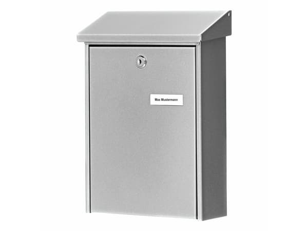 BURG-WÄCHTER Daily 5861 SI, Seinäänkiinnitettävä postilaatikko, Terästä, Hopea, Pystysuora, Avain, 1 kpl