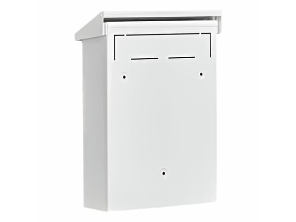 BURG-WÄCHTER Daily 5861 W, Veggmontert postkasse, Stål, Hvit, Vertikal, Nøkkel, Topp