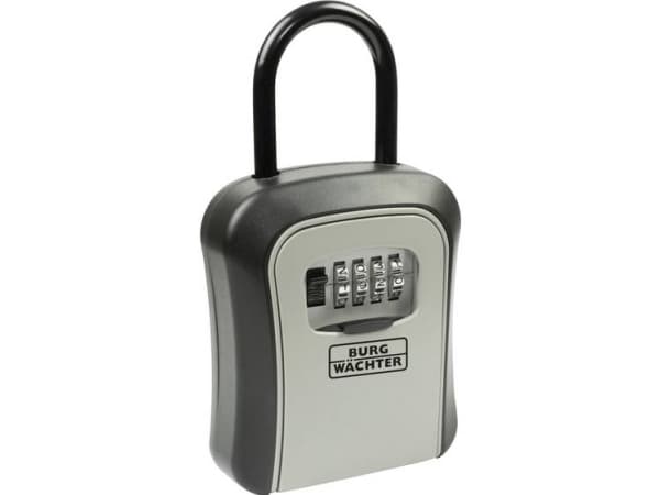 BURG-WÄCHTER Key Safe 50 SB, Zink, Svart, Grå, Kombinasjonslås, 95 x 45 x 178 mm