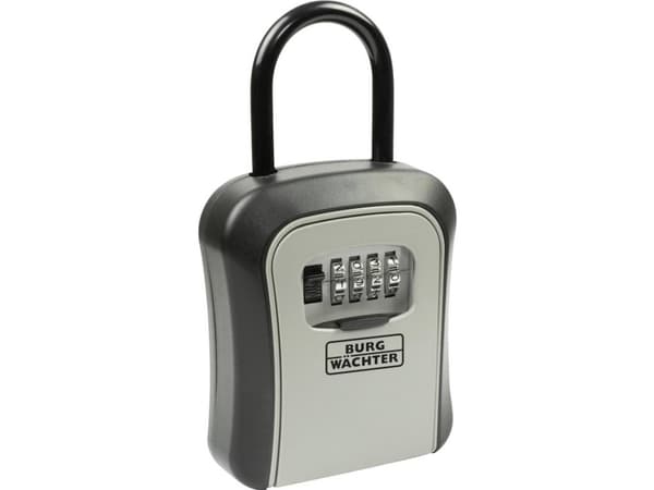 BURG-WÄCHTER Key Safe 50 SB, Zink, Svart, Grå, Kombinasjonslås, 95 x 45 x 178 mm