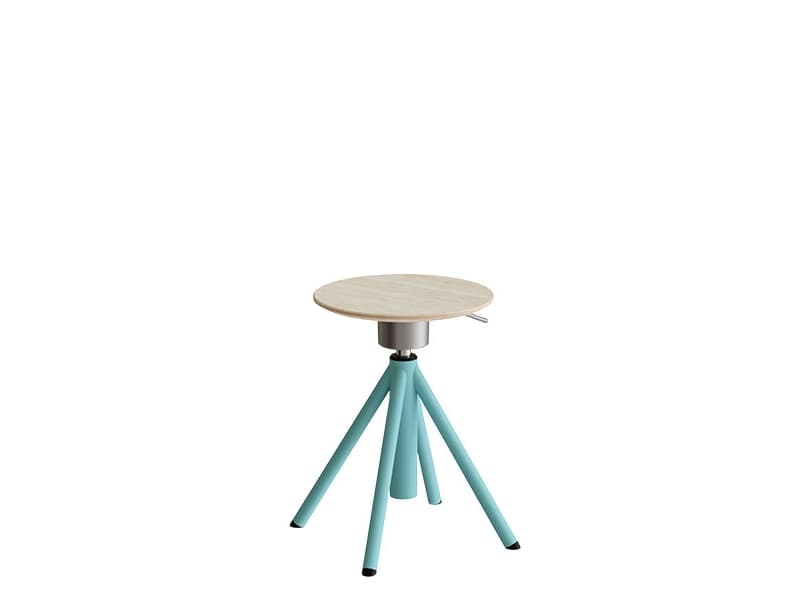 Pall Atlas 2118, vitpigmenterad eklaminat, ben i svart oliv, höjd 430-550mm