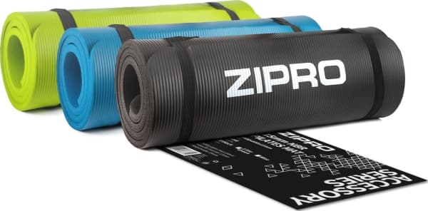 Zipro träningsmatta 180 cm x 60 cm x 1,5 cm svart