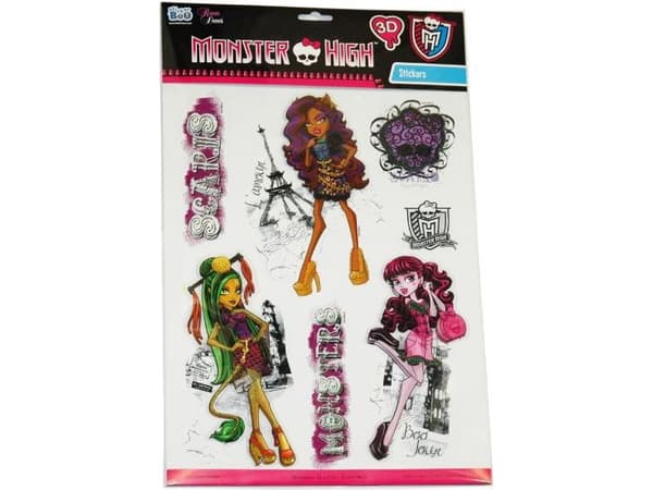 Euro Trade 3D veggdekorasjon Monster High - 301092