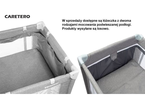 Caretero resesäng BASIC PLUS lekplats + väska - grafit