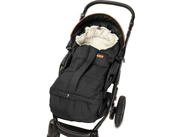 Sensillo COMBI 3in1 POLAR FOTMUFF - BLACK/BEIGE