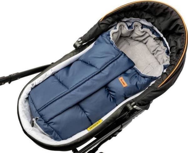 Sensillo COMBI 3in1 POLAR FOOTMUFF - NAVY/GRAY