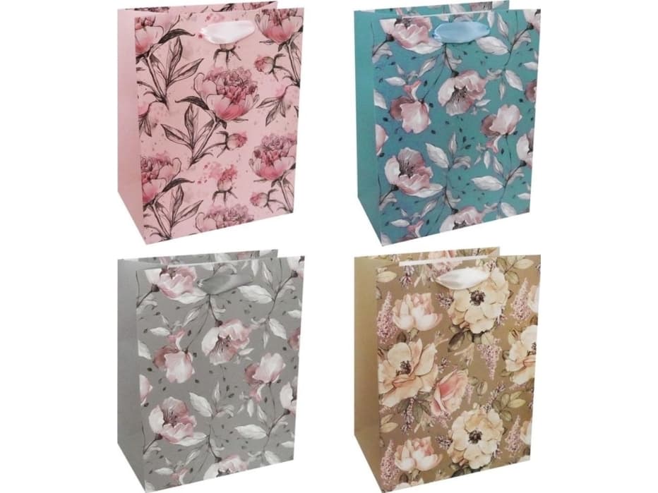 Incood Decorative bag 18x23 pastel flowers