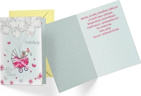 CUCCARD Födelse- och dotterkort DK-472