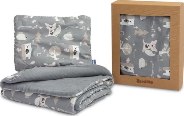 Sensillo sängkläder bomull-MUSLIN POLANA GRAPHITE 42165/7666