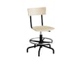 Miniatyrbilde 1 av 2: Stol Strong 113, birk laminat med sort stel, glidesko og fodring