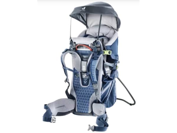 Deuter Kid Comfort Active, Ryggsekk til bæresele, Gutt/Jente, 22 kg, Blå, Polyamid