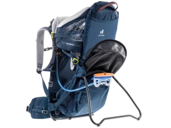Deuter Kid Comfort Active, Ryggsekk til bæresele, Gutt/Jente, 22 kg, Blå, Polyamid
