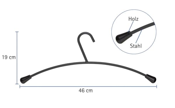 MAUL 9452090, Terästä, Musta, Ei kuviota, 460 mm, 190 mm, 5 kpl