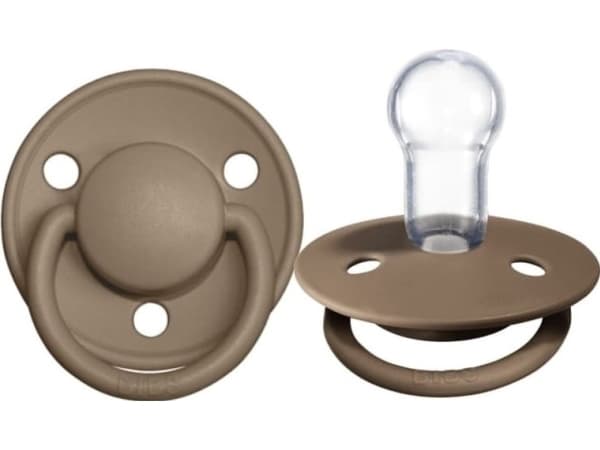 BIBS Bibs De Lux Soothing silikonsugare Dark Oak 0-36 m Bibs