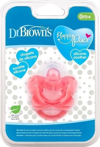 Dr Browns PS11007-DR BROWN "S 0-6M-CY PINK SILICONE DRUM WITH THE SAME SHAPE AS THE DR BROWN STANDARD DRUM DRUM DR BROWN" S