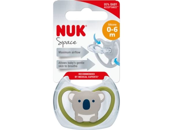 NUK Nuk Nuk Space silikoninen nänni 0-6 kk