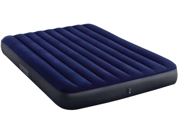 Intex Klassisk Downy Luftmadras og Håndpumpe 152x203x25 cm