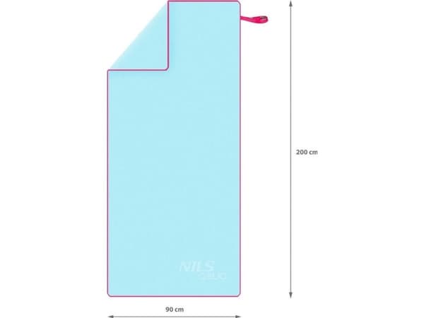 Nils Extreme Mikrofiberhåndkle Nils Aqua NAR13 200X90 cm lyseblå