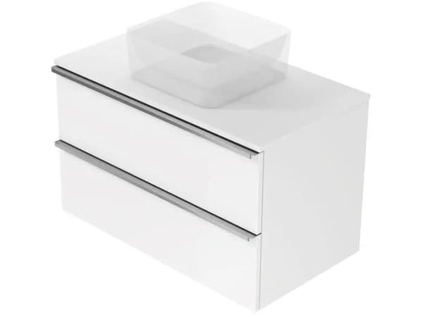 Cersanit S522-031 CABINET WITH TOP VIRGO 80 GRAY HANDLE BLACK ZMONT // CERE. VIRGO-TOP-80-GRAY-UCH-CZ