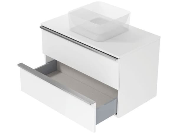 Cersanit S522-031 CABINET WITH TOP VIRGO 80 GRAY HANDLE BLACK ZMONT // CERE. VIRGO-TOP-80-GRAY-UCH-CZ
