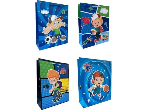 JU-PITER Presentpåse Boy 560C 18x23x10cm p12, pris per 1 st