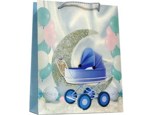 JU-PITER Baby Boy / Baby Girl presentpåse 9871A 30x40x12cm p12, pris per 1 st