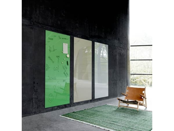 Glastavle Mood Wall, 500x1500 mm, Ren hvid
