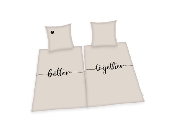 Better together Partner Pack Sängkläder (2 uppsättningar) - 100 procent bomull