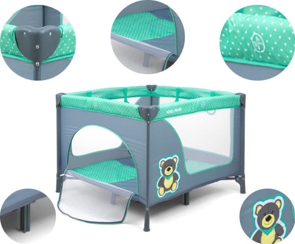 Milly Mally Milly Mally Playpen Fun Mint Bear