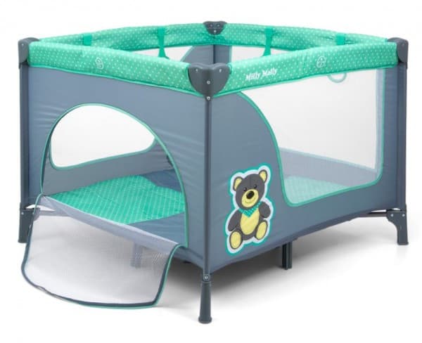Milly Mally Milly Mally Playpen Fun Mint Bear