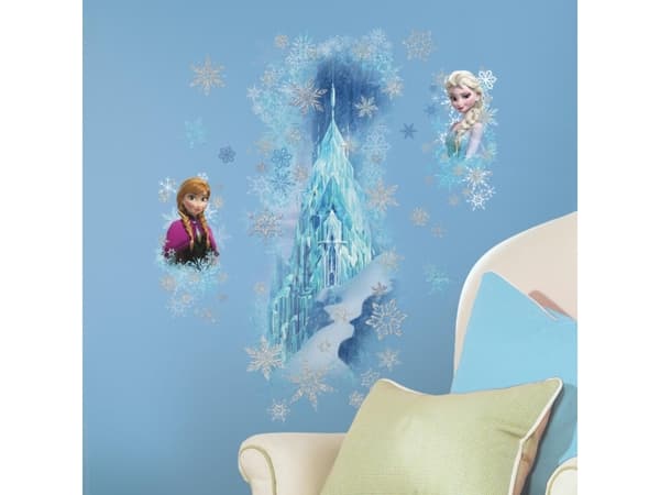 Disney Frost Slot Gigant Wallstickers med glitter