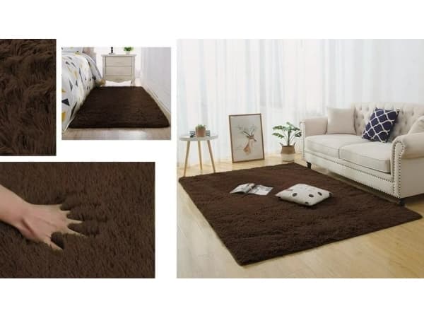 Strado Carpet Shaggy Strado 140x190 DarkCoffee (Mørkebrun)