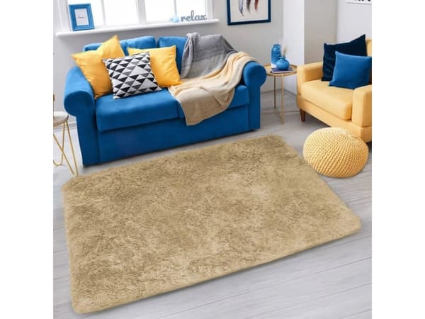 Strado Dywan Shaggy Strado 60x90 CappuccinoCamel (Jasny brązowy)