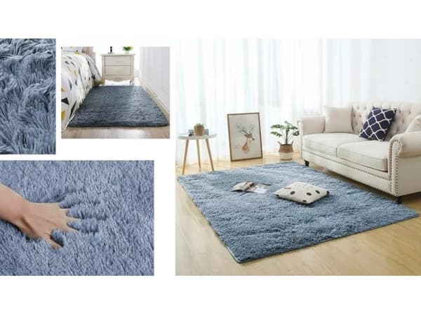 Strado Dywan Shaggy Strado 60x90 SilverFur (Jasny Szary)