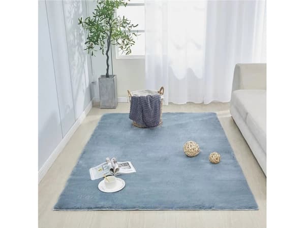 Strado Teppe Kanin Strado 140x190 Sølv (Sølv)