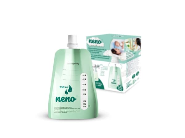 Neno NEN-BAB-BT004, Oppbevaringsbag for brystmelk, Grønn, Hvit, 105 mm, 145 mm, 205,2 g, 145 mm
