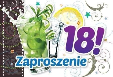 CUCARD Inbjudan ZZ-039 Födelsedag 18 drinkar (5 st)