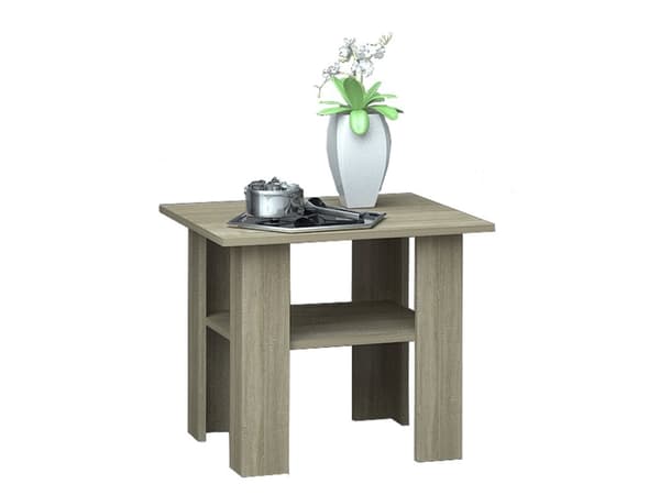 Tuckano BASIC LAW55 SN, Kaffebord, Kvadratformet, 4 ben, Sonoma-eik