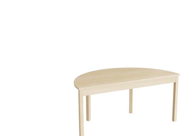 Bord Lovis 609, 1200x600 mm Höjd 550 mm med björklaminat, ram av björk