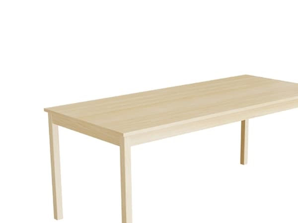 Bord Lovis 601, 1800x800 mm Höjd 720 mm med björklaminat, ram av björk