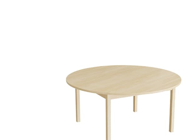 Bord Lovis 604, Ø1200 mm, højde 550 mm, birk laminat på birk understel