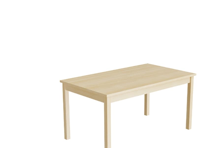 Bord Lovis 601, 1200x700 mm Höjd 550 mm med björklaminat, ram av björk