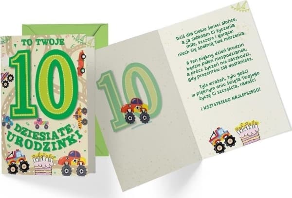 CUCCARD B6 carnet PR-310 Födelsedag 10