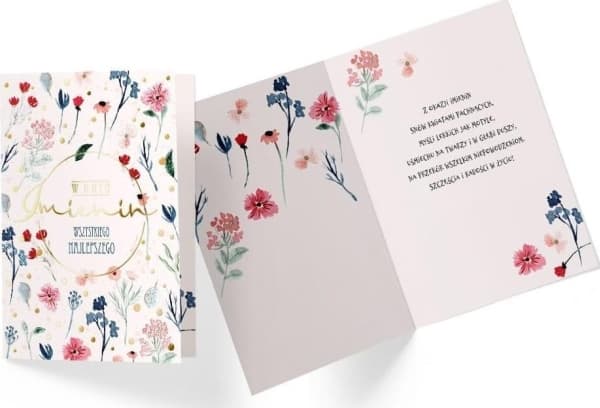 KUKARTKA Karnet B6 PR-242 Namn på dagblommor